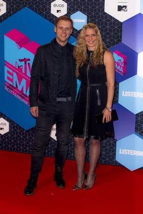 Armin van Buuren and Erika van Thiel arrive at the MTV Europe Music Awards in Rotterdam, The Netherlands on November 6, 2016.  ROT20161106827 SVENxHOOGERHUIS