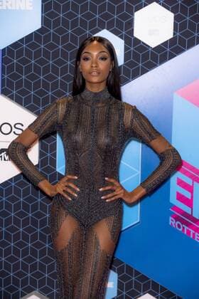 Jourdan Dunn arrives at the MTV Europe Music Awards in Rotterdam, The Netherlands on November 6, 2016.  ROT20161106832 SVENxHOOGERHUIS