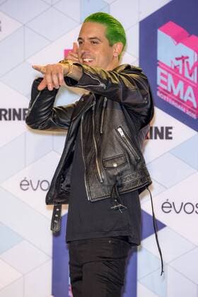 Rapper G-Eazy arrives at the MTV Europe Music Awards in Rotterdam, The Netherlands on November 6, 2016.  ROT20161106884 SVENxHOOGERHUIS