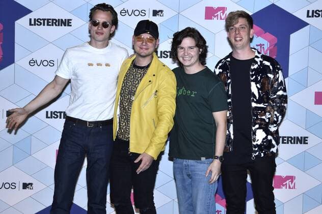 Magnus Larsson, Mark Falgren, Lukas Forchhammer, Morten Ristorp (Lukas Graham) bei der Verleihung der MTV Europe Music Awards 2016 im Ahoy Rotterdam. Roterdam, 06.11.2016 Foto:xA.xHübnerx xFuturexImage