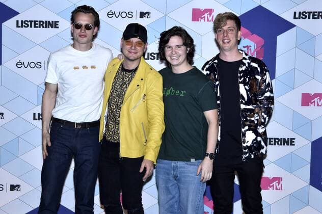 Magnus Larsson, Mark Falgren, Lukas Forchhammer, Morten Ristorp (Lukas Graham) bei der Verleihung der MTV Europe Music Awards 2016 im Ahoy Rotterdam. Roterdam, 06.11.2016 Foto:xA.xHübnerx xFuturexImage