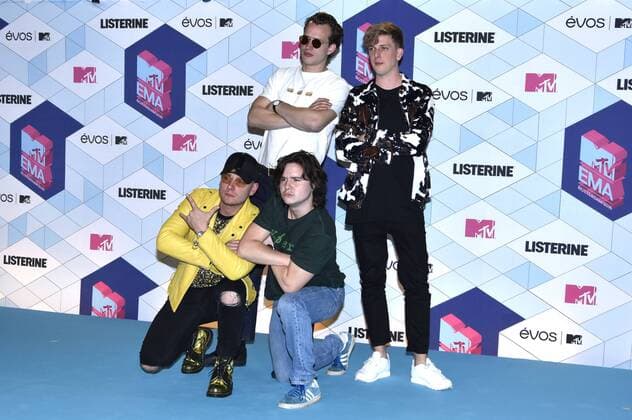 Mark Falgren, Magnus Larsson, Lukas Forchhammer und Morten Ristorp (Lukas Graham) bei der Verleihung der MTV Europe Music Awards 2016 im Ahoy Rotterdam. Roterdam, 06.11.2016 Foto:xA.xHübnerx xFuturexImage
