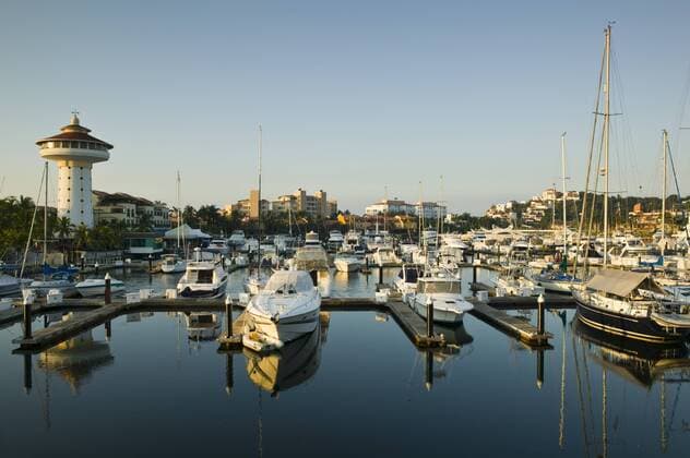 Mexico, Guerrero, Ixtapa. Marina Ixtapa Morning  Copyright: xWalterxBibikowx xDanitaxDelimont SA13 WBI0462