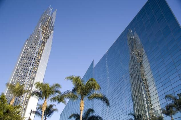Architektur von Philip Johnson California, Garden Grove. Dr.Robert Schuller s Crystal Cathedral.  Copyright: xCindyxMillerxHopkinsx xDanitaxDelimont US05 CMI0256