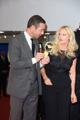 Kai Pflaume, Barbara Schöneberger Das Goldene Lenkrad 2016 im Axel-Springer-Haus in Berlin am 08.11.2016