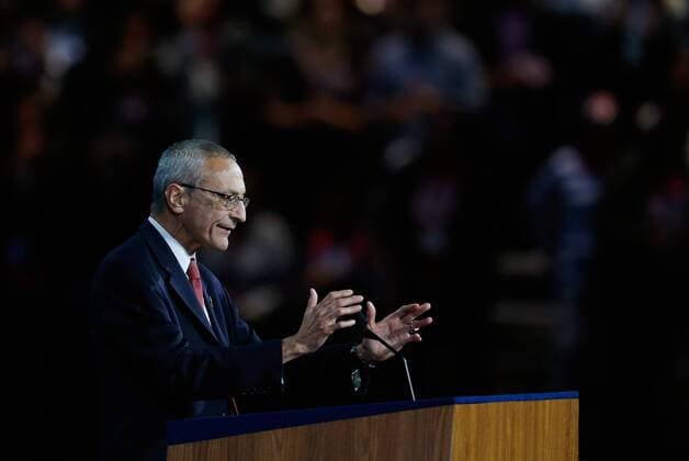New York, NY, U.S - Campaign chairman John Podesta annunces Hillary Clinton would not speak tonight at the headquarters for Democratic presidential candidate Hillary Clinton in New York City, November 8, 2016. New York U.S. - ZUMAh142 20161109_zap_h142_008