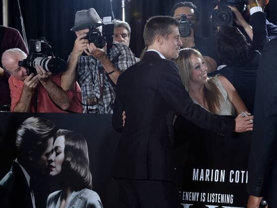 Allied Filmpremiere in Los Angeles Cast member Brad Pitt attends the premiere of the motion picture romantic war thriller Allied at the Regency Village Theatre in the Westwood section of Los Angeles. Storyline: In 1942, an intelligence officer in North Africa encounters a female French Resistance fighter on a deadly mission behind enemy lines. When they reunite in London, their relationship is tested by the pressures of war.  LAP2016110923 JIMxRUYMEN