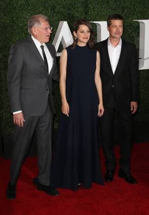 November 9, 2016 - Westwood, CA, United States - 09 November 2016 - Westwood, California - Robert Zemeckis,Marion Cotillard,Brad Pitt. Fan Event For Paramount Pictures Allied held at The Regency Village Theatre. Photo Credit: AdMedia Westwood United States - ZUMAa123 20161109_zaa_a123_285
