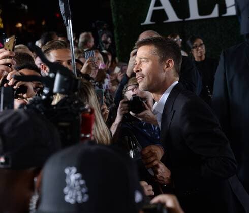 Cast member Brad Pitt attends the premiere of the motion picture romantic war thriller Allied at the Regency Village Theatre in the Westwood section of Los Angeles. Storyline: In 1942, an intelligence officer in North Africa encounters a female French Resistance fighter on a deadly mission behind enemy lines. When they reunite in London, their relationship is tested by the pressures of war.  LAP2016110942 JIMxRUYMEN