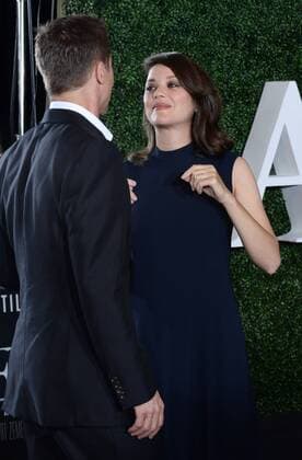 Cast members Marion Cotillard and Brad Pitt attend the premiere of the motion picture romantic war thriller Allied at the Regency Village Theatre in the Westwood section of Los Angeles. Storyline: In 1942, an intelligence officer in North Africa encounters a female French Resistance fighter on a deadly mission behind enemy lines. When they reunite in London, their relationship is tested by the pressures of war.  LAP2016110934 JIMxRUYMEN