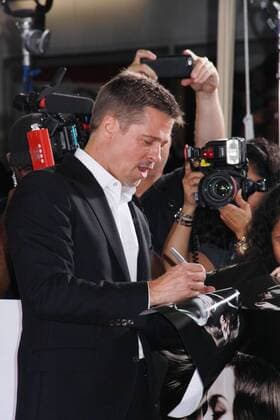 Brad Pitt bei der Allied Film Premiere am 9.11.2016 in Westwood, Los Angeles Allied Filmpremiere in Los Angeles, 2016 