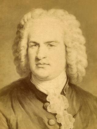 Portrait of German composer Johann Sebastian Bach x17103x 