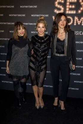 Paula Ortiz, Elsa Pataky y Eva Romeo during the presentation of the Women secret musical with Elsa Pataky at Circulo Bellas artes in Madrid, Spain. November 10, 2016.  (20161110035)