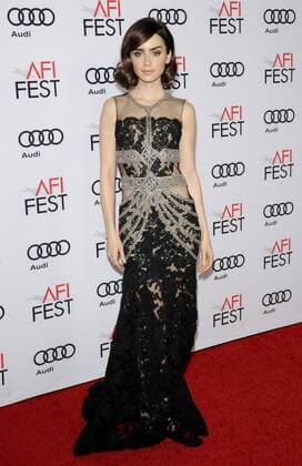 AFI Fest - Filmpremiere Rules Dont Apply Lily Collins AFI FEST SCREENING OF RULES DON T APPLY Hollywood Patrick Rideaux PicturePerfect