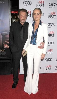 November 10, 2016 - Los Angeles, California, United States - November 10th 2016 - Los Angeles California USA - BILLY HALLYDAY, LAETICIA HALLYDAY at the AFI Film Festival Opening Night Premiere Rules Don t Apply held at the TCL Chinese Theater, Los Angeles, CA Los Angeles United States - ZUMAf05_ 20161110_zaf_f05_027