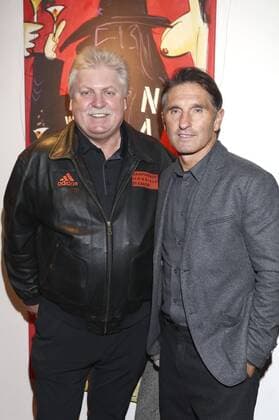 Klaus Baumgart und Bruno Labbadia bei der Premiere des Musicals Hinterm Horizont im Operettenhaus. Hamburg, 10.11.2016 Foto:xgbrcix xFuturexImage