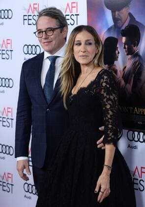 Cast member Sarah Jessica Parker and her husband, actor Matthew Broderick attend the premiere of the motion picture dramatic comedy Rules Don t Apply at TCL Chinese Theatre in the Hollywood section of Los Angeles on November 10, 2016. Storyline: An unconventional love story of an aspiring actress, her determined driver, and the eccentric billionaire who they work for.  LAP2016111019 JIMxRUYMEN