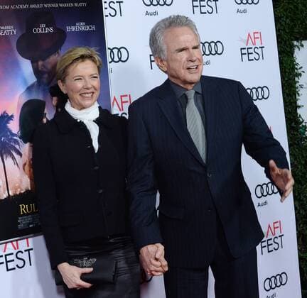 Cast members Warren Beatty and Annette Bening attend the premiere of the motion picture dramatic comedy Rules Don t Apply at TCL Chinese Theatre in the Hollywood section of Los Angeles on November 10, 2016. Storyline: An unconventional love story of an aspiring actress, her determined driver, and the eccentric billionaire who they work for.  LAP2016111004 JIMxRUYMEN