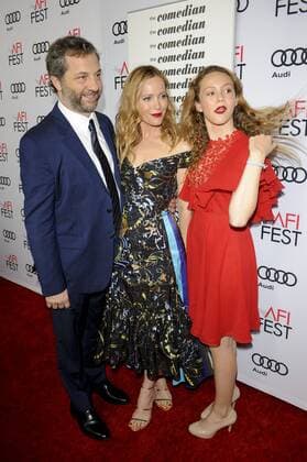 Leslie Mann, husband Judd Apatow & daughter Maude Apatow AFI FEST SCREENING OF THE COMEDIAN Hollywood Patrick Rideaux PicturePerfect
