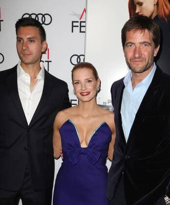 November 11, 2016 - Hollywood, CA, United States - 11 November 2016 - Hollywood, California - Johnny Perera, Jessica Chastain, Kris Thykier. AFI FEST 2016 Presented By Audi - Premiere Of EuropaCorp USA s Miss Sloane held at The TCL Chinese 6 Theatres. Photo Credit: AdMedia Hollywood United States - ZUMAa123 20161111_zaa_a123_127