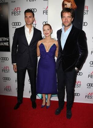 November 11, 2016 - Hollywood, CA, United States - 11 November 2016 - Hollywood, California - Johnny Perera, Jessica Chastain, Kris Thykier. AFI FEST 2016 Presented By Audi - Premiere Of EuropaCorp USA s Miss Sloane held at The TCL Chinese 6 Theatres. Photo Credit: AdMedia Hollywood United States - ZUMAa123 20161111_zaa_a123_125