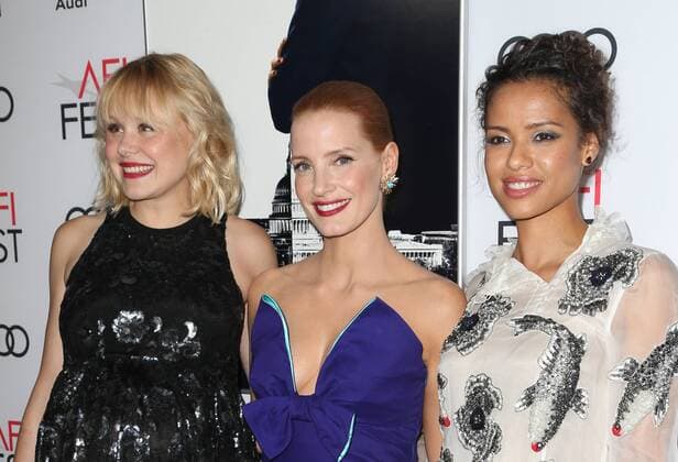 November 11, 2016 - Hollywood, CA, United States - 11 November 2016 - Hollywood, California - Alison Pill, Jessica Chastain, Gugu Mbatha-Raw. AFI FEST 2016 Presented By Audi - Premiere Of EuropaCorp USA s Miss Sloane held at The TCL Chinese 6 Theatres. Photo Credit: AdMedia Hollywood United States - ZUMAa123 20161111_zaa_a123_238