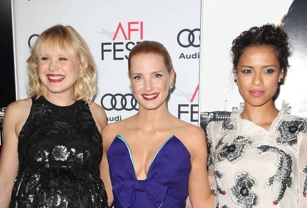 November 11, 2016 - Hollywood, CA, United States - 11 November 2016 - Hollywood, California - Alison Pill, Jessica Chastain, Gugu Mbatha-Raw. AFI FEST 2016 Presented By Audi - Premiere Of EuropaCorp USA s Miss Sloane held at The TCL Chinese 6 Theatres. Photo Credit: AdMedia Hollywood United States - ZUMAa123 20161111_zaa_a123_246