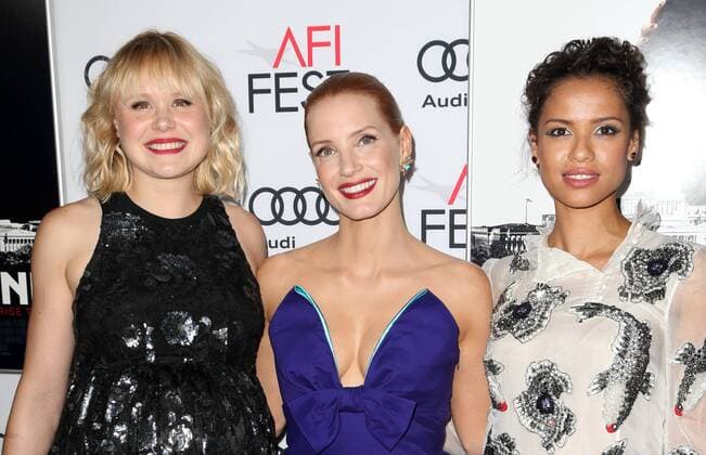 November 11, 2016 - Hollywood, CA, United States - 11 November 2016 - Hollywood, California - Alison Pill, Jessica Chastain, Gugu Mbatha-Raw. AFI FEST 2016 Presented By Audi - Premiere Of EuropaCorp USA s Miss Sloane held at The TCL Chinese 6 Theatres. Photo Credit: AdMedia Hollywood United States - ZUMAa123 20161111_zaa_a123_264