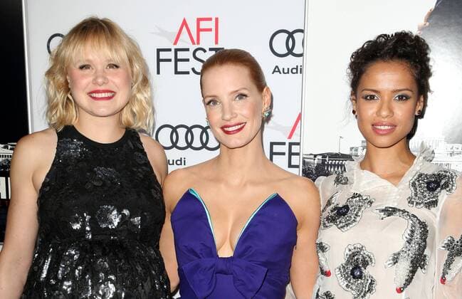 November 11, 2016 - Hollywood, CA, United States - 11 November 2016 - Hollywood, California - Alison Pill, Jessica Chastain, Gugu Mbatha-Raw. AFI FEST 2016 Presented By Audi - Premiere Of EuropaCorp USA s Miss Sloane held at The TCL Chinese 6 Theatres. Photo Credit: AdMedia Hollywood United States - ZUMAa123 20161111_zaa_a123_293