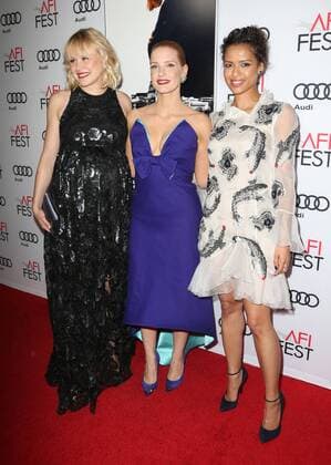 November 11, 2016 - Hollywood, CA, United States - 11 November 2016 - Hollywood, California - Alison Pill, Jessica Chastain, Gugu Mbatha-Raw. AFI FEST 2016 Presented By Audi - Premiere Of EuropaCorp USA s Miss Sloane held at The TCL Chinese 6 Theatres. Photo Credit: AdMedia Hollywood United States - ZUMAa123 20161111_zaa_a123_240