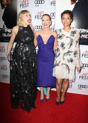 November 11, 2016 - Hollywood, CA, United States - 11 November 2016 - Hollywood, California - Alison Pill, Jessica Chastain, Gugu Mbatha-Raw. AFI FEST 2016 Presented By Audi - Premiere Of EuropaCorp USA s Miss Sloane held at The TCL Chinese 6 Theatres. Photo Credit: AdMedia Hollywood United States - ZUMAa123 20161111_zaa_a123_252