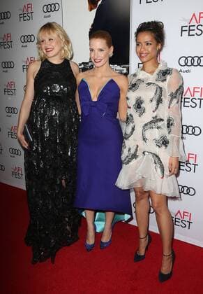 November 11, 2016 - Hollywood, CA, United States - 11 November 2016 - Hollywood, California - Alison Pill, Jessica Chastain, Gugu Mbatha-Raw. AFI FEST 2016 Presented By Audi - Premiere Of EuropaCorp USA s Miss Sloane held at The TCL Chinese 6 Theatres. Photo Credit: AdMedia Hollywood United States - ZUMAa123 20161111_zaa_a123_248