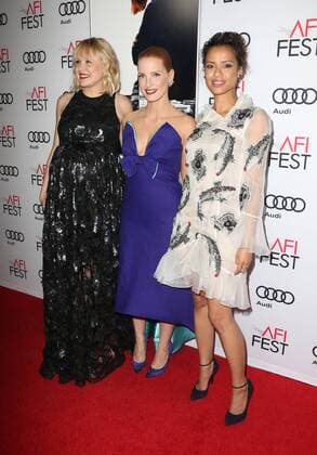 November 11, 2016 - Hollywood, CA, United States - 11 November 2016 - Hollywood, California - Alison Pill, Jessica Chastain, Gugu Mbatha-Raw. AFI FEST 2016 Presented By Audi - Premiere Of EuropaCorp USA s Miss Sloane held at The TCL Chinese 6 Theatres. Photo Credit: AdMedia Hollywood United States - ZUMAa123 20161111_zaa_a123_256