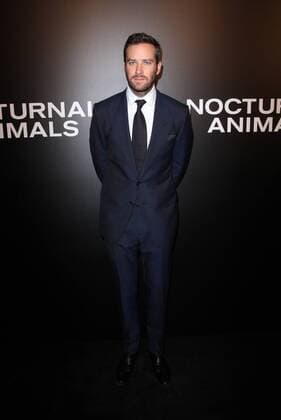 November 11, 2016 - Los Angeles, CA, United States - 11 November 2016 - Los Angeles, California - Armie Hammer. Nocturnal Animals Los Angeles Screening held at the Hammer Museum. Photo Credit: AdMedia Los Angeles United States - ZUMAa123 20161111_zaa_a123_347