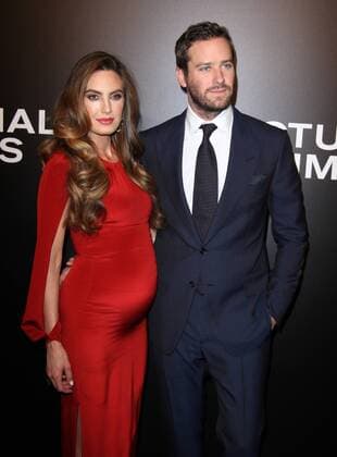 November 11, 2016 - Los Angeles, CA, United States - 11 November 2016 - Los Angeles, California - Armie Hammer with wife Elizabeth Chambers. Nocturnal Animals Los Angeles Screening held at the Hammer Museum. Photo Credit: AdMedia Los Angeles United States - ZUMAa123 20161111_zaa_a123_356