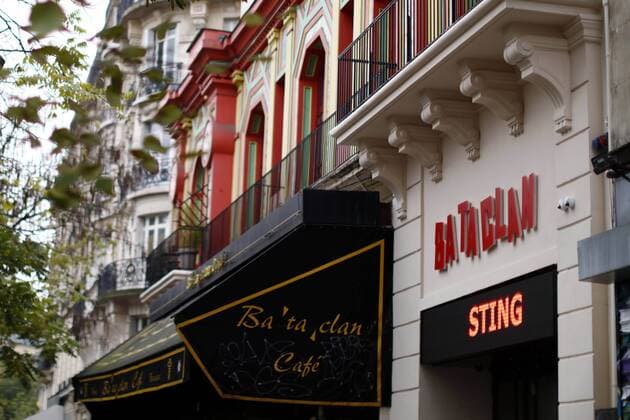 November 12, 2016 - Paris, France - A view of Bataclan concert hall in Paris on November 12, 2016, a few hours before the reopening concert by British musician Sting to mark the first anniversary of the November 13 Paris attacks. Le Bataclan, the live music venue at the centre of the 13 Nov 2015 Paris terror attacks, reopens for the first time since the tragedy with a performance by Sting on the eve of the 1st anniversary. Paris France  - ZUMAn230 20161112_zaa_n230_027
