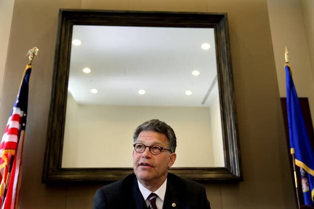 ELIZABETH FLORESÂ¥ eflores@startribune.com July 7, 2009 - Washington, D.C. - Minnesota Senator Al Franken gave his first press interview from his bare office at the Hart Office Building. - ZUMAm42_ 20090707_zaf_m42_022