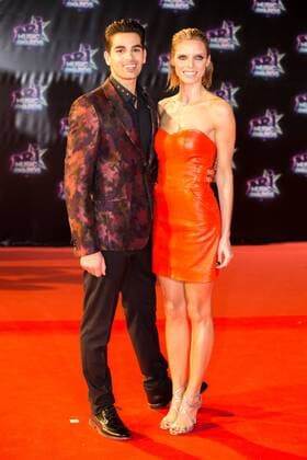 Sylvie Tellier et Christophe Licata CELEBRITES : NRJ Music Awards - Cannes - 12 11 2016 NicolasGavet 