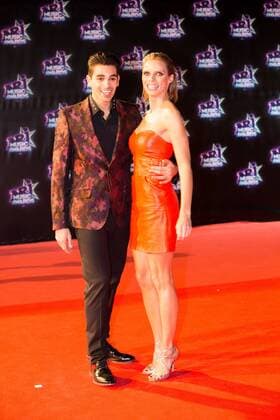 Sylvie Tellier et Christophe Licata CELEBRITES : NRJ Music Awards - Cannes - 12 11 2016 NicolasGavet 