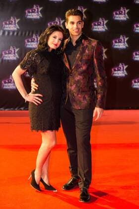 Christophe Licata mit Partnerin Coralie CELEBRITES : NRJ Music Awards - Cannes - 12 11 2016 NicolasGavet 