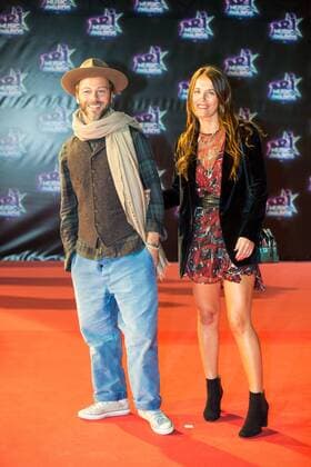Christophe Mae mit Frau Nadege Sarron CELEBRITES : NRJ Music Awards - Cannes - 12 11 2016 NicolasGavet 