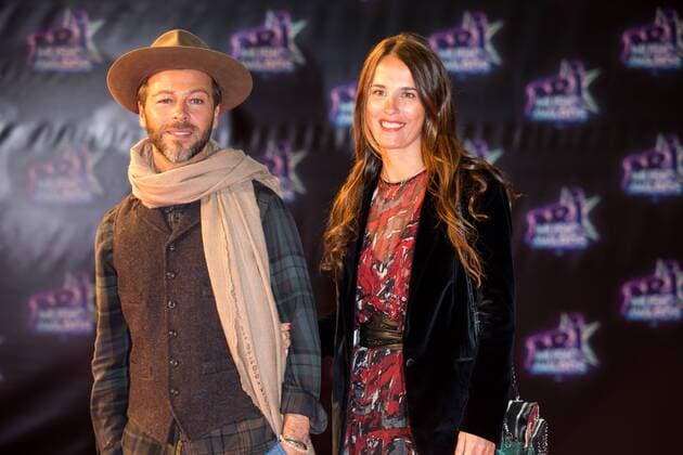 Christophe Mae mit Frau Nadege Sarron CELEBRITES : NRJ Music Awards - Cannes - 12 11 2016 NicolasGavet 