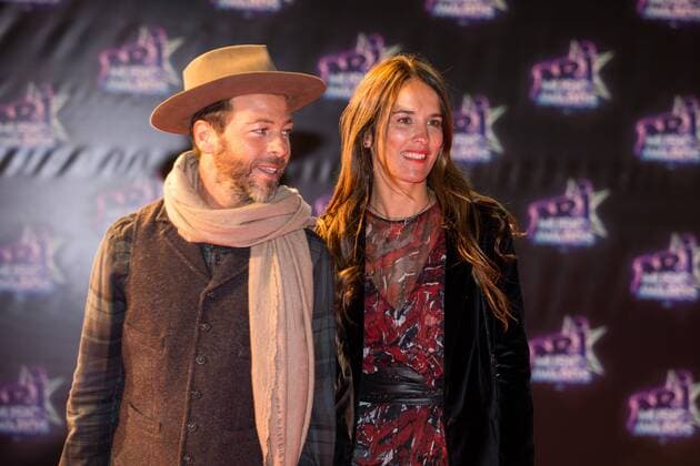 Christophe Mae mit Frau Nadege Sarron CELEBRITES : NRJ Music Awards - Cannes - 12 11 2016 NicolasGavet 