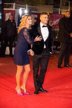Ingrid Chauvin et Hatem Ben Arfa CELEBRITES : NRJ Music Awards - Cannes - 12 11 2016 NicolasGavet 