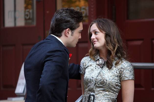 July 9 2009, New York City Actors Ed Westwick and Leighton Meester on the set of the TV show Gossip Girl in Soho on July 9 2009 in New York City - ZUMAny6_ 20090709_zaf_ny6_096