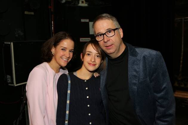 Macbeth Premiere Wien, Theater an der Wien, 13. 11. 2016 Bertand DE BILLY mit Frau und Tochter