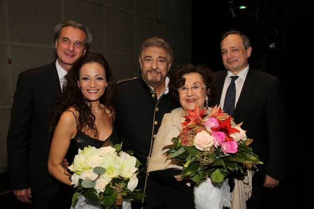 Macbeth Premiere Wien, Theater an der Wien, 13. 11. 2016 Roland GEYER, Davinia RODRIGUEZ, Placido DOMINGO, Marta DOMINGO, Franz PATAY
