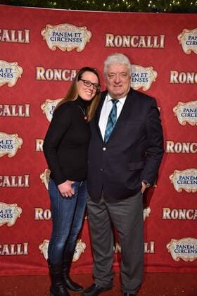 Hans Meiser mit Tochter Anouk bei der Premiere am 13.11.2016 in Köln der Roncalli Dinnershow Panem et Circenses. Deutschlands erste Dinnershow im historischen Spiegelzelt kehrt nach 25 Jahren zurück nach Köln und beendet somit das 40. Jubiläumsjahr von Roncalli in der Domstadt