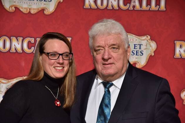 Hans Meiser mit Tochter Anouk bei der Premiere am 13.11.2016 in Köln der Roncalli Dinnershow Panem et Circenses. Deutschlands erste Dinnershow im historischen Spiegelzelt kehrt nach 25 Jahren zurück nach Köln und beendet somit das 40. Jubiläumsjahr von Roncalli in der Domstadt