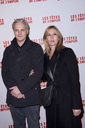 Filmpremiere Les tetes de L Emploi in Paris Mathilde Seigner et son compagnon Mathieu Petit CELEBRITES : Avant premiere Tete de l Emploi - 14 11 2016 JBAutissier Panoramic 